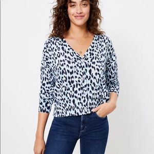 Loft leapord cardigan